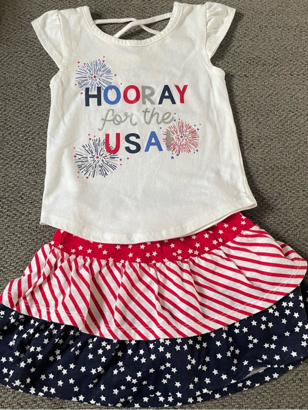 Toddler Girl Patriotic Outfit